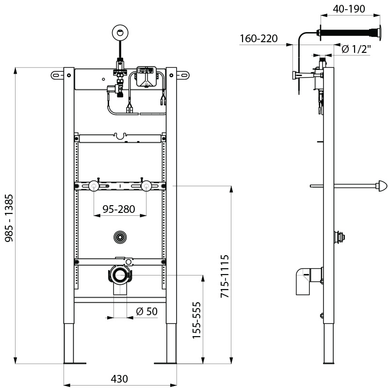 Tempofix 3 Avec Tempomatic Pisuar Delabie Nr 543100