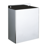 460-Ścienny, prostokątny pojemnik na odpady, Inox, 13 litrów